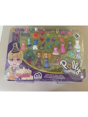 New in box Polly Pocket Fash-Tastic Birthday Party Pack